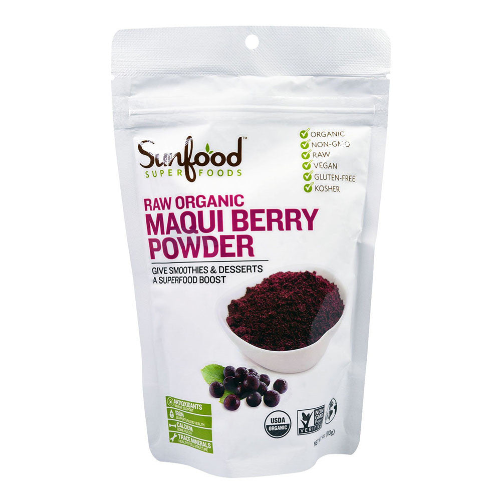 Sunfood Superfoods Raw Organic Maqui Berry Powder, 4 Oz